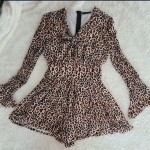 Cheetah Romper